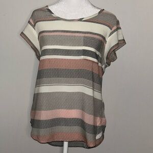 NWT Rose & Thyme Striped Top Size Large
